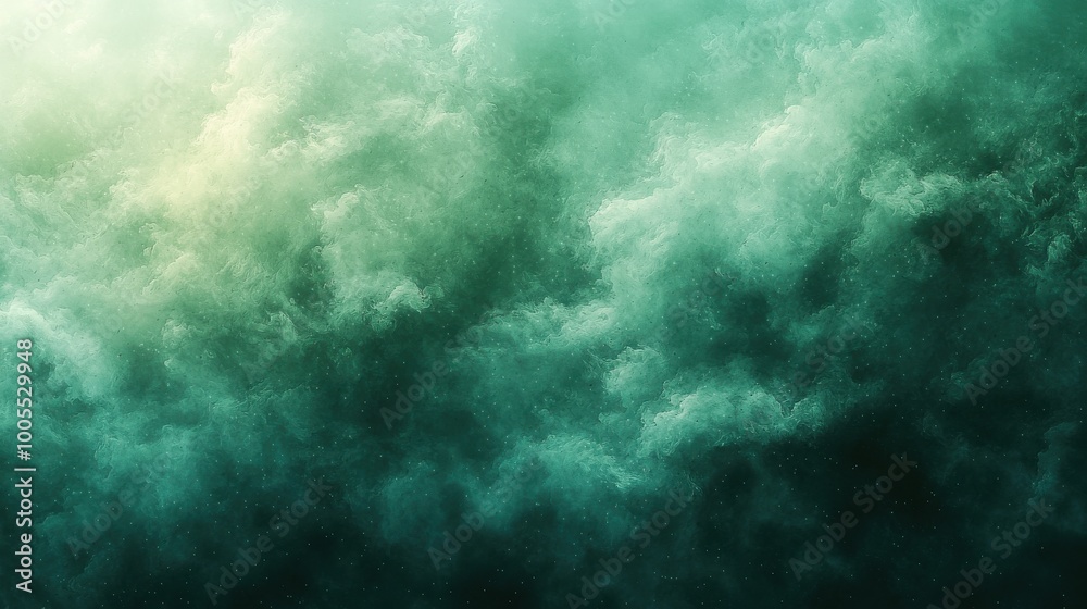 Dense green and teal clouds billow dramatically in the sky during early evening hours, creating a mesmerizing atmospheric effect Dense green and teal clouds billow dramatically in the sky during early evening hours, creating a mesmerizing atmospheric effect