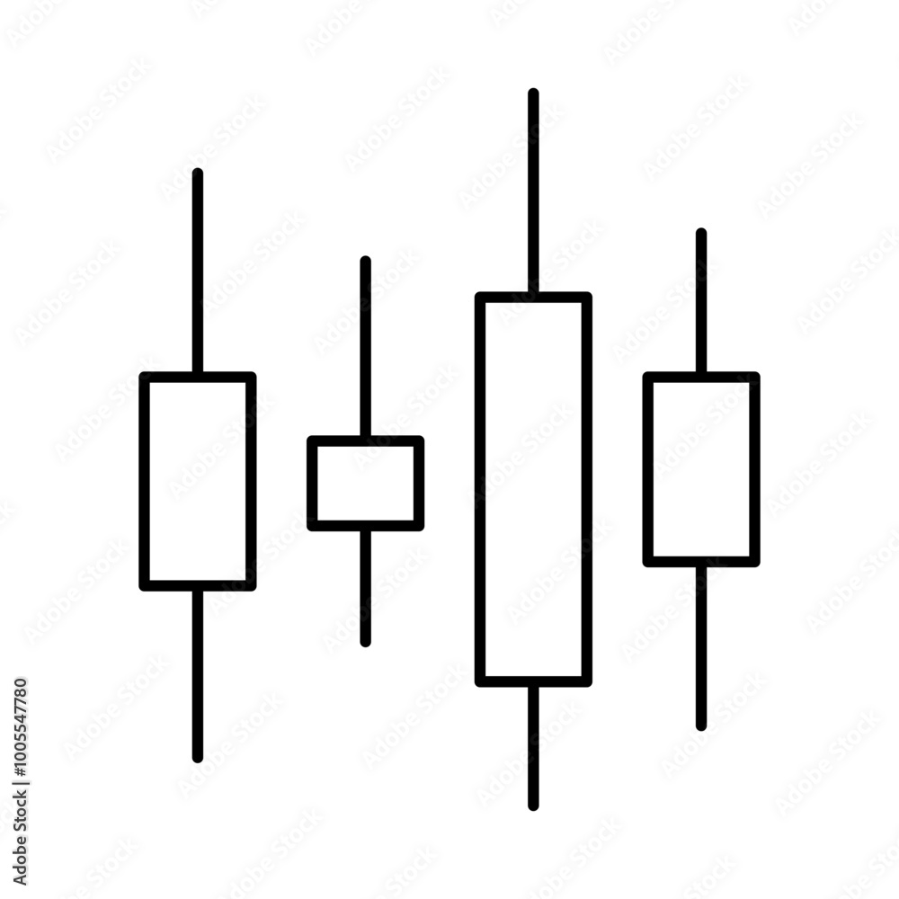 Chart Line Icon. Business Statistics, Diagrams and Graphs Icon Editable Stroke Vector Illustration Chart Line Icon. Business Statistics, Diagrams and Graphs Icon Editable Stroke Vector Illustration