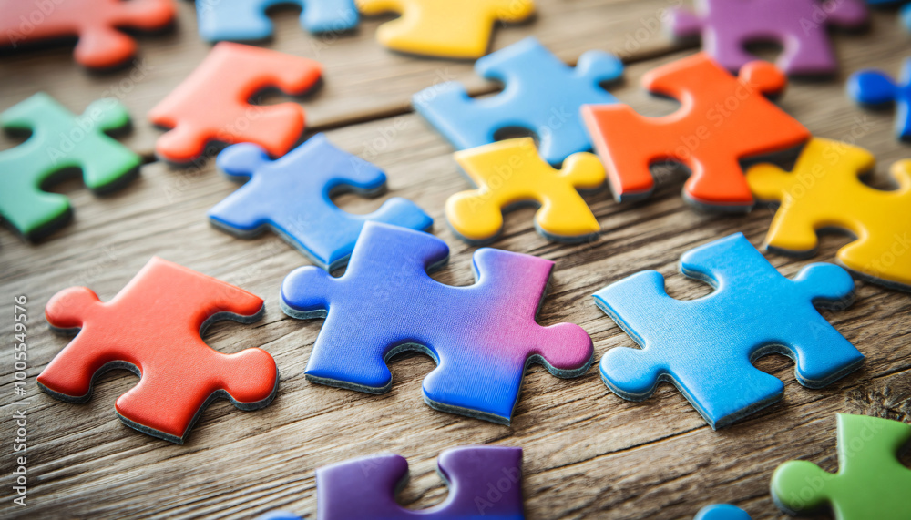 Fototapeta premium jigsaw puzzle pieces