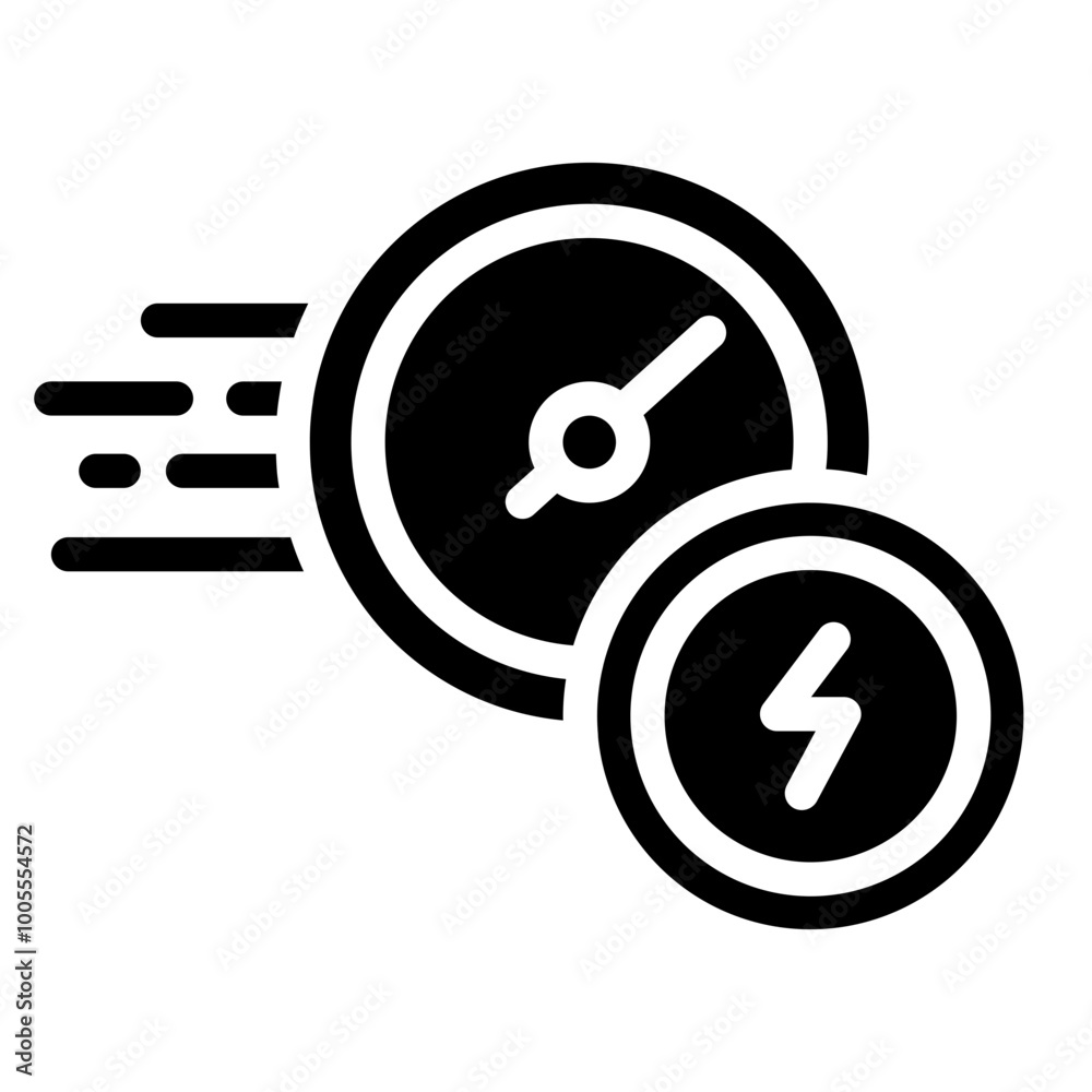 Time speed icon. Solid icon vector illustration. Time speed icon. Solid icon vector illustration.