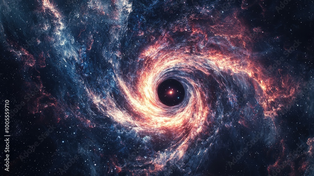A stunning cosmic whirlpool showcasing vibrant stars and galactic colors, illustrating the beauty of the universe.