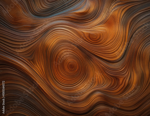  A detailed wood grain pattern with swirling patterns, showcasing the beauty of natural textures. Created with Ai
