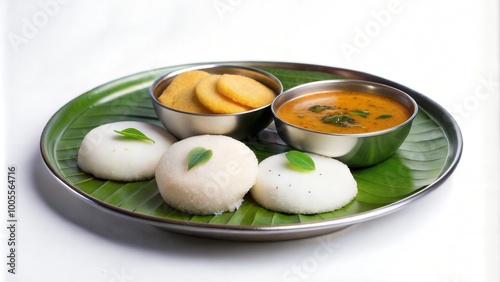 Idli Vada with Sambar: Popular South Indian Breakfast Dish






 photo