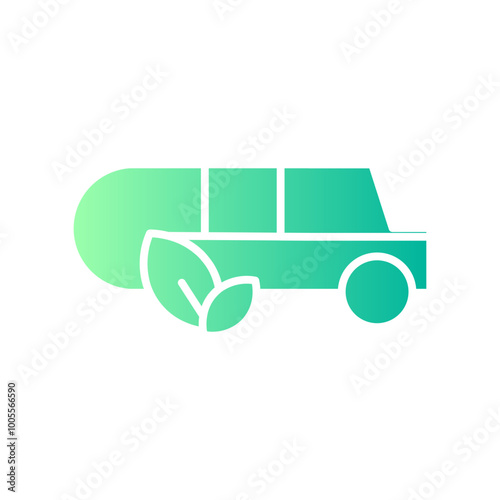 refuelling truck gradient icon