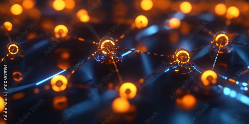a group of glowing lights a group of glowing lights