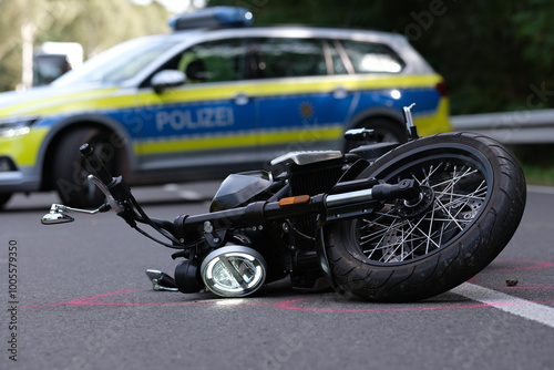 Unfall mit Motorrad photo