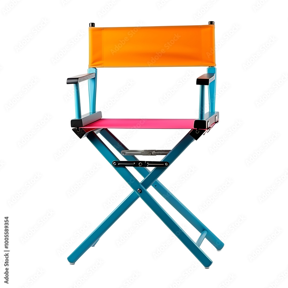 Lightweight Folding Director's Chair isolated on a transparent background Lightweight Folding Director's Chair isolated on a transparent background