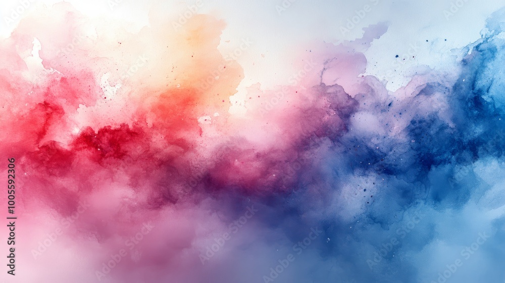 Fototapeta premium Abstract colorful watercolor background