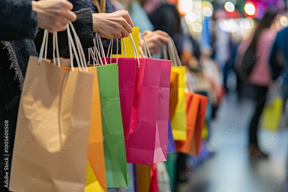 A vibrant scene captures enthusiastic shoppers snatching up bargains, with bright price tags highlighting enticing discounts. A vibrant scene captures enthusiastic shoppers snatching up bargains, with bright price tags highlighting enticing discounts.