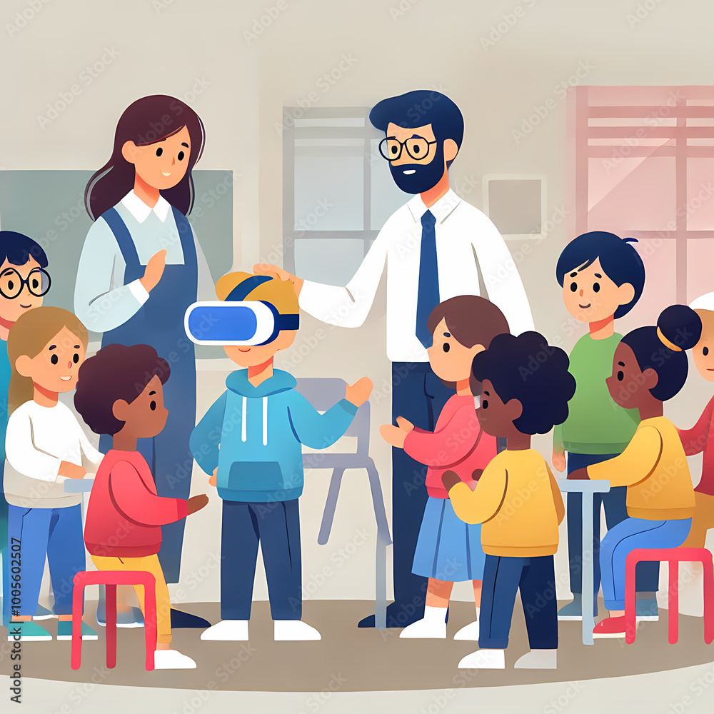 Kids Using Virtual Reality in Class
Kids Using Virtual Reality in Class