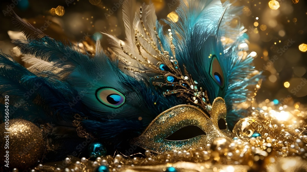 Masquerade Mask with Adornments. Masquerade Mask with Adornments.