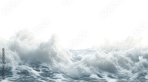 Fototapeta Naklejka Na Ścianę i Meble -  sea ​​foam on transparent background