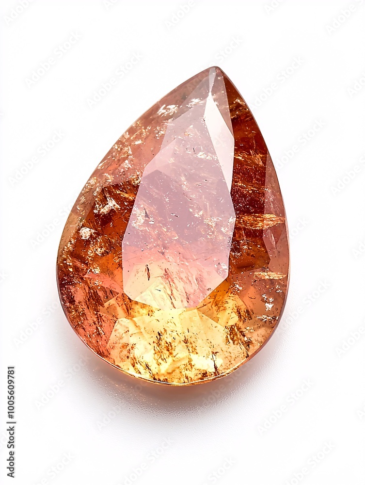 A radiant gem glimmers with warm tones and sparkling flecks, embodying elegance and charm against a pristine backdrop. A radiant gem glimmers with warm tones and sparkling flecks, embodying elegance and charm against a pristine backdrop.