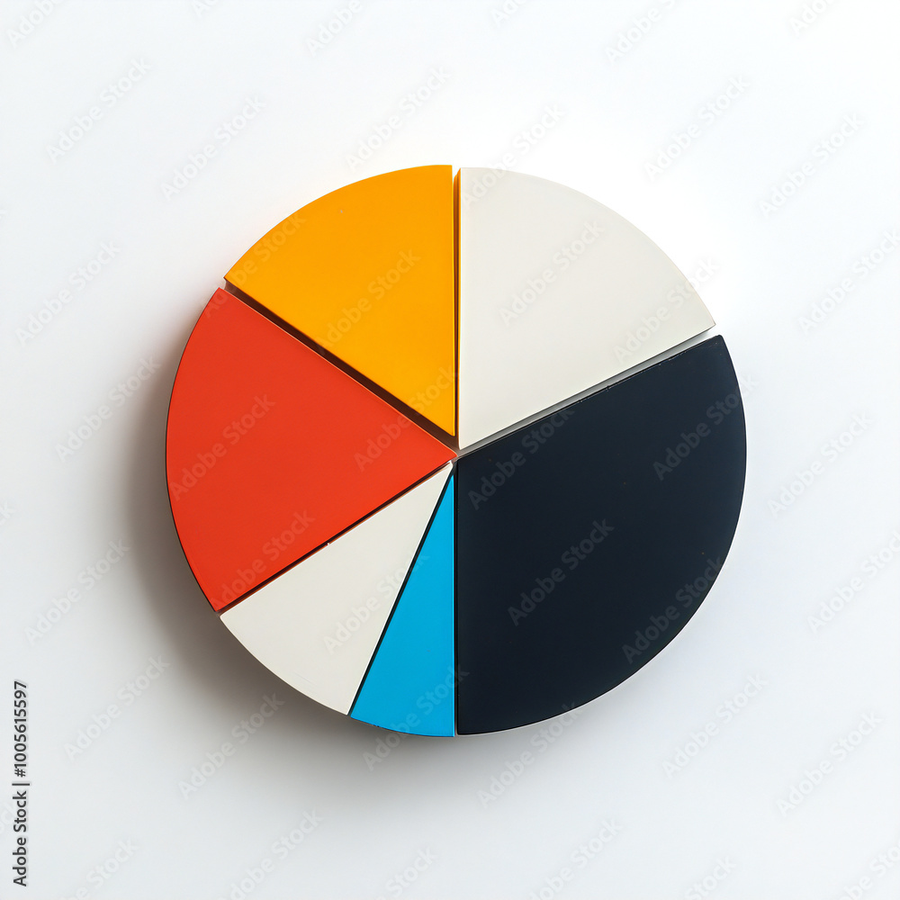 Fototapeta premium カラフルな円グラフ