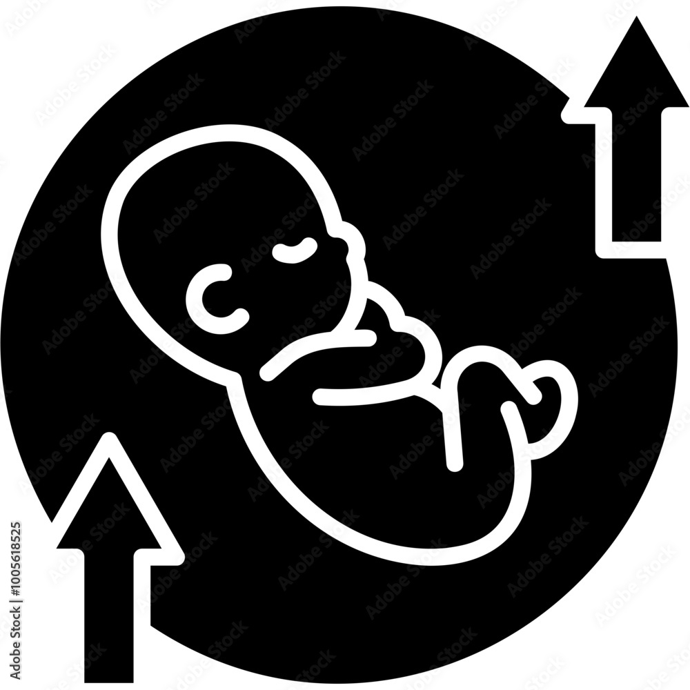 Fototapeta premium Birth Rate Icon