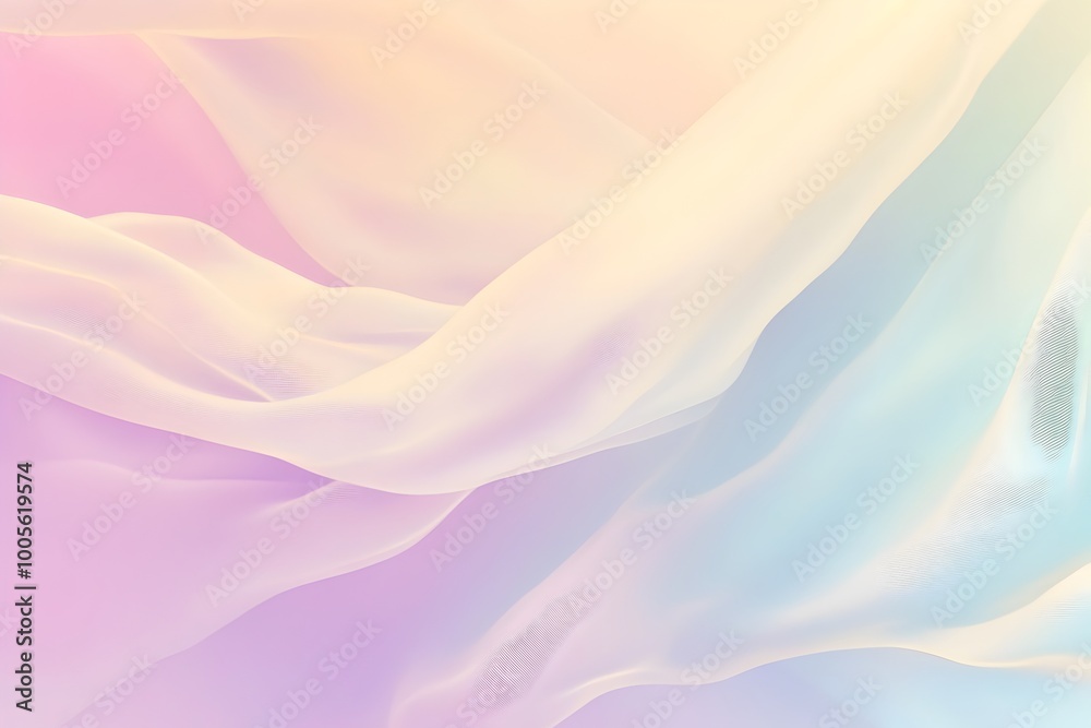Obraz premium Visually Captivating Pastel Gradient Background with a Harmonious Flow of Delicate Tones Perfect for Elegant and Romantic Portraiture