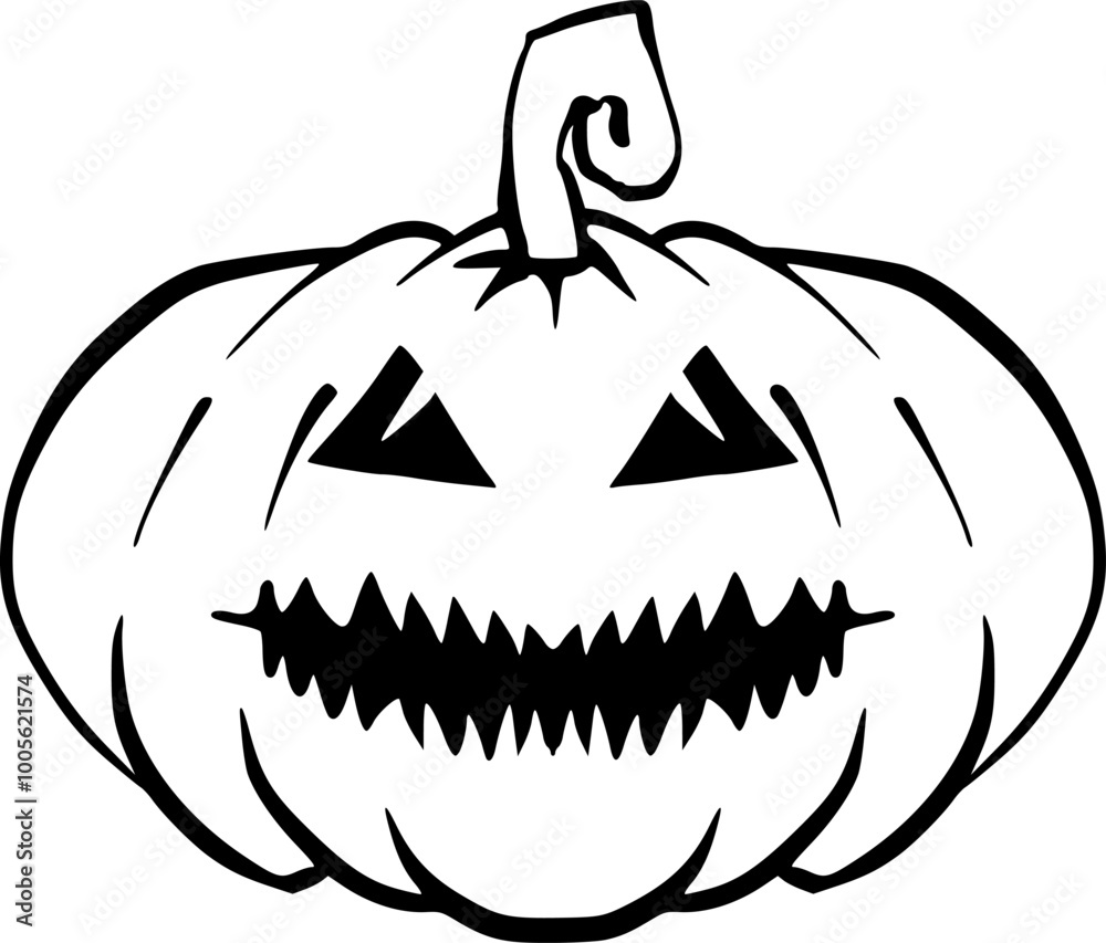 Naklejka premium Pumpkin - squash for Halloween or Thanksgiving flat icon