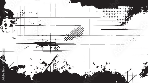 Tire tread marks, wheel textures, tire marks - car racing, motocross, drift, rally, off-road and others. Vector black isolated texture in grunge style