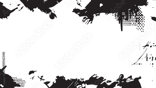 Tire tread marks, wheel textures, tire marks - car racing, motocross, drift, rally, off-road and others. Vector black isolated texture in grunge style