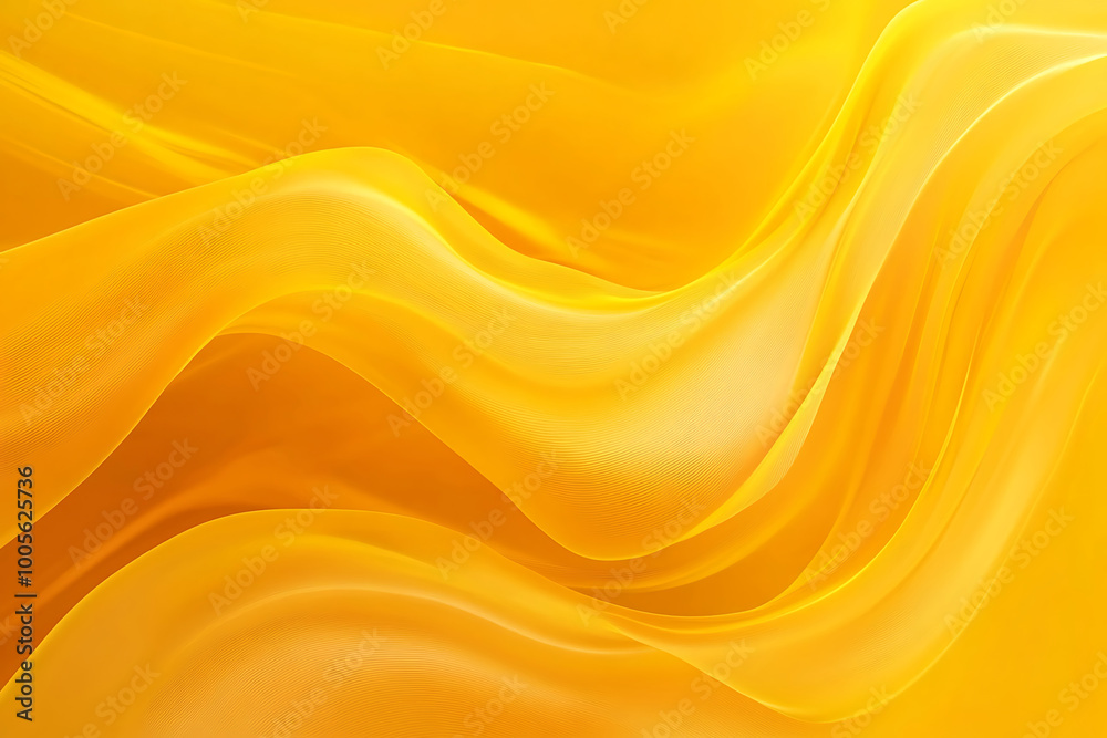Abstract Yellow Background with Wavy Lines Abstract Yellow Background with Wavy Lines