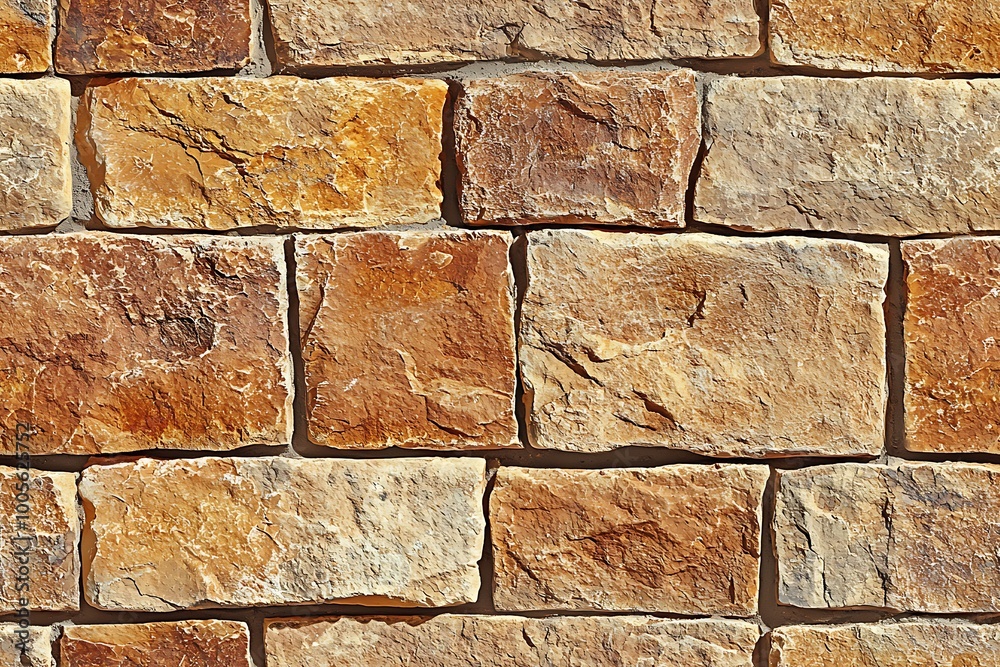 Fototapeta premium Vintage sandstone decorative bricks
