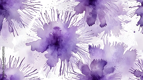 purple watercolor paint splash or blotch background with fringe bleed wash and bloom design