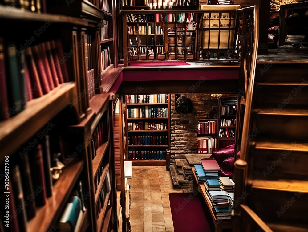 Enchanting Cozy Library: A Vibrant Poster of Colorful Books and Warm Lighting, Perfect for Inviting Spaces and Inspiring Dreams Enchanting Cozy Library: A Vibrant Poster of Colorful Books and Warm Lighting, Perfect for Inviting Spaces and Inspiring Dreams