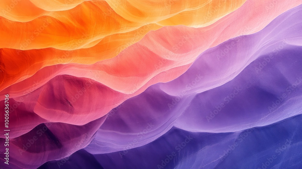 Obraz premium Orange and violet colored sand rocks of the Antelope Canyons.