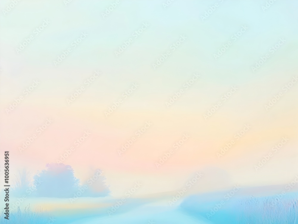 Serene and Captivating Pastel Abstract Gradient Scene with Delicate Blends of Blue Pink and Yellow Hues Evoking a Tranquil Countryside Atmosphere in a Modern Impressionist Style Serene and Captivating Pastel Abstract Gradient Scene with Delicate Blends of Blue Pink and Yellow Hues Evoking a Tranquil Countryside Atmosphere in a Modern Impressionist Style