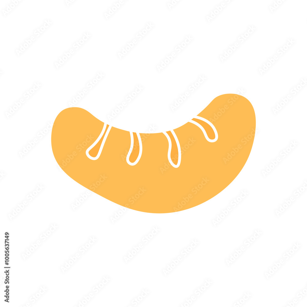 a piece of tangerine cartoon icon a piece of tangerine cartoon icon