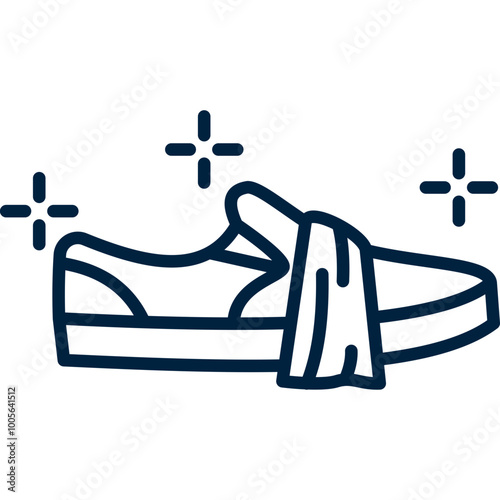 Shoes Cleaning Line Icon