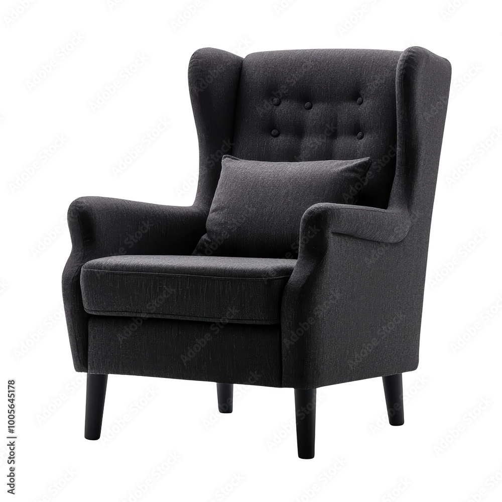 Elegant Wingback Chair in Modern Design