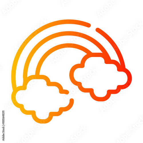 rainbow Line Gradient Icon