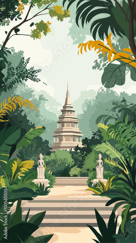 Minimalist Tropical Temple in the Heart of an Indonesian Forest