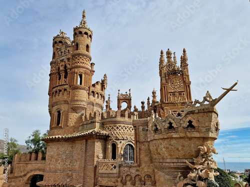castle monument Colomares Malaga tourism spain caravelle