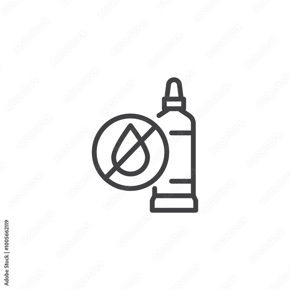 Fototapeta premium Waterproof Adhesive line icon