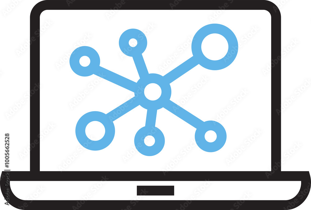 Diagram Chart on Laptop Icon
Diagram Chart on Laptop Icon
