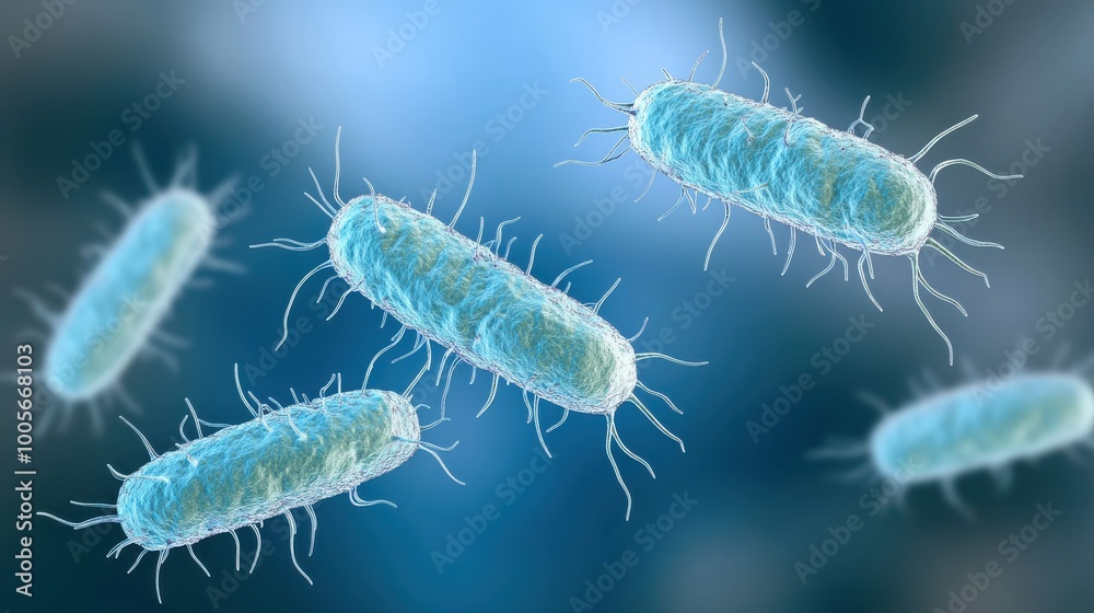 Bacteria Under Microscope