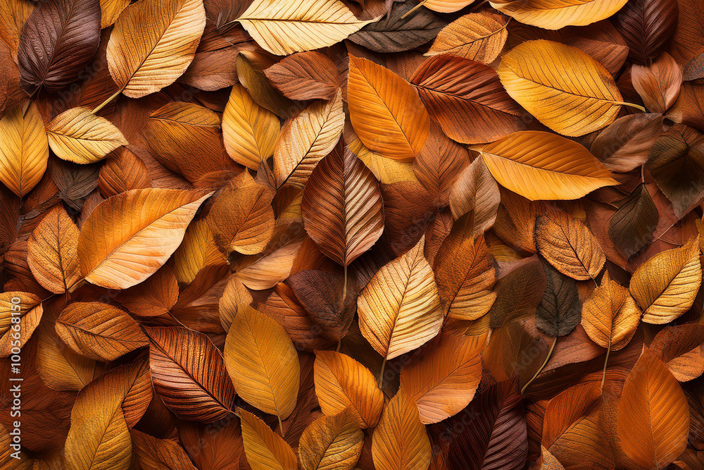 敷き詰められた落ち葉