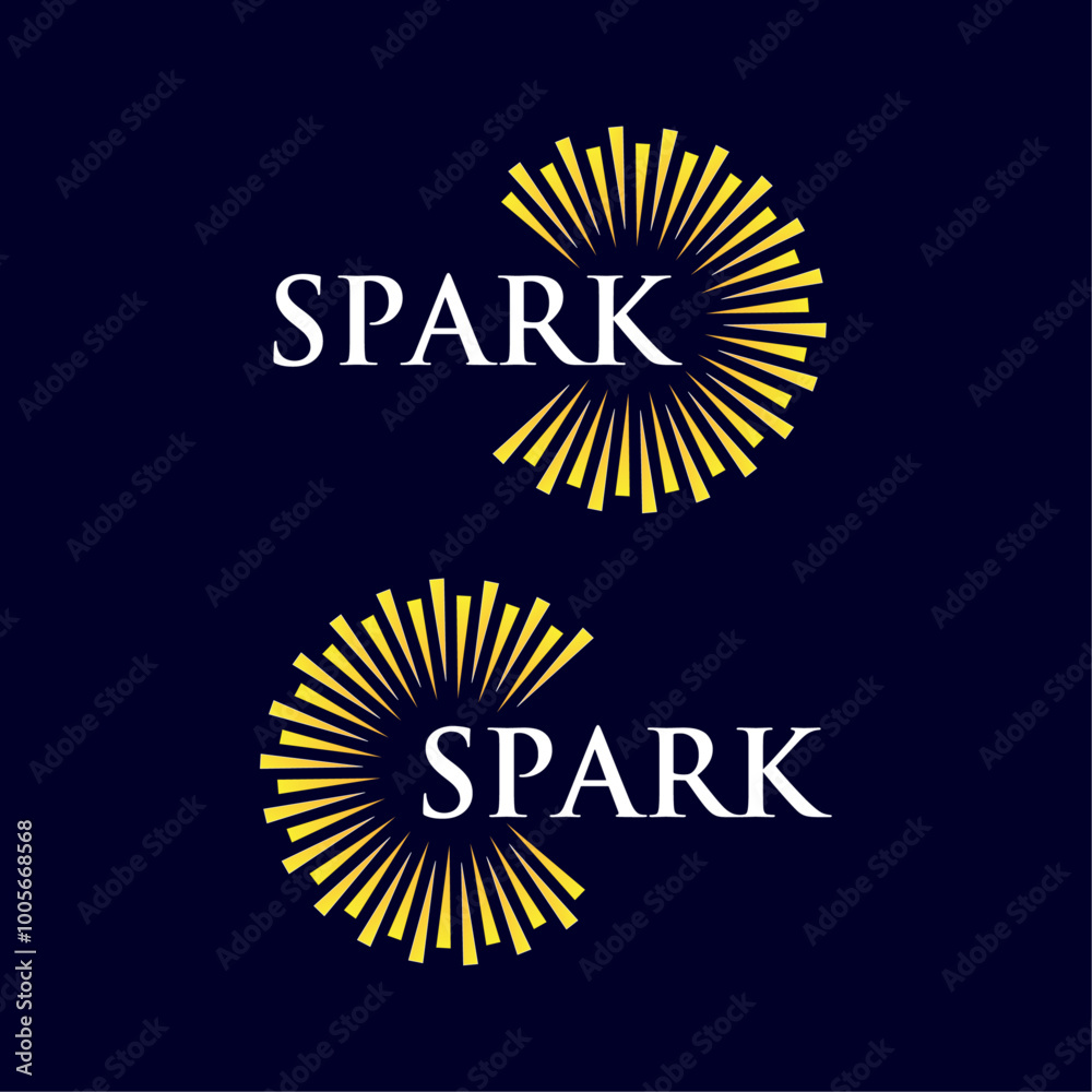 Naklejka premium Spark logo designs template for your company