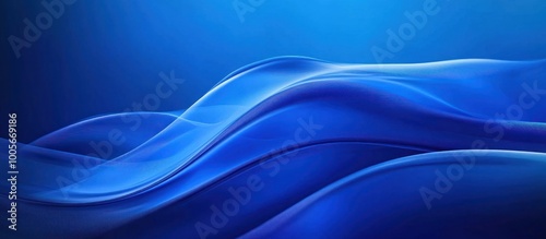 Abstract Blue Wave Pattern