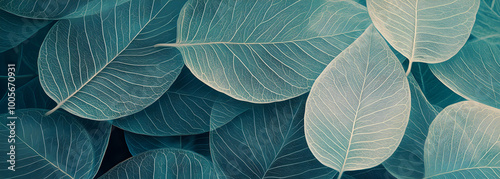 Wallpaper Mural Delicate Leaf Texture Torontodigital.ca