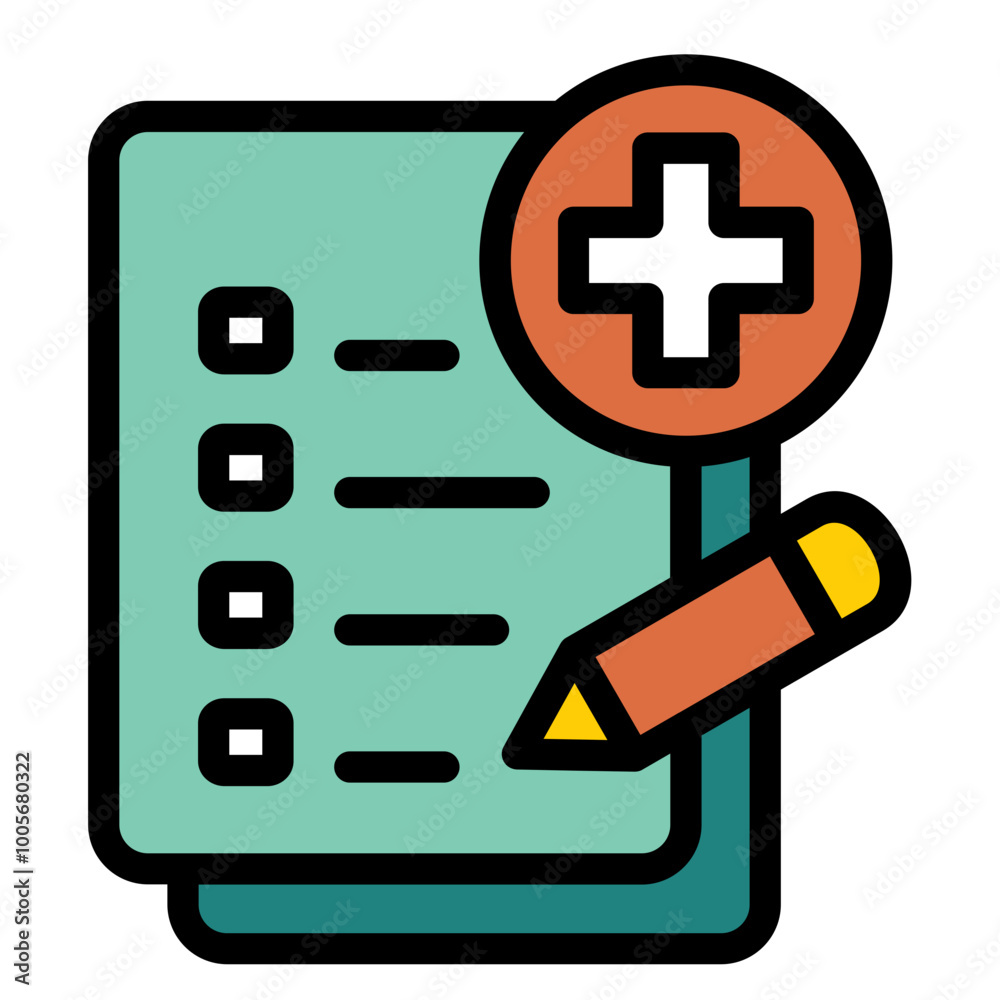 Fototapeta premium Add Task Icon