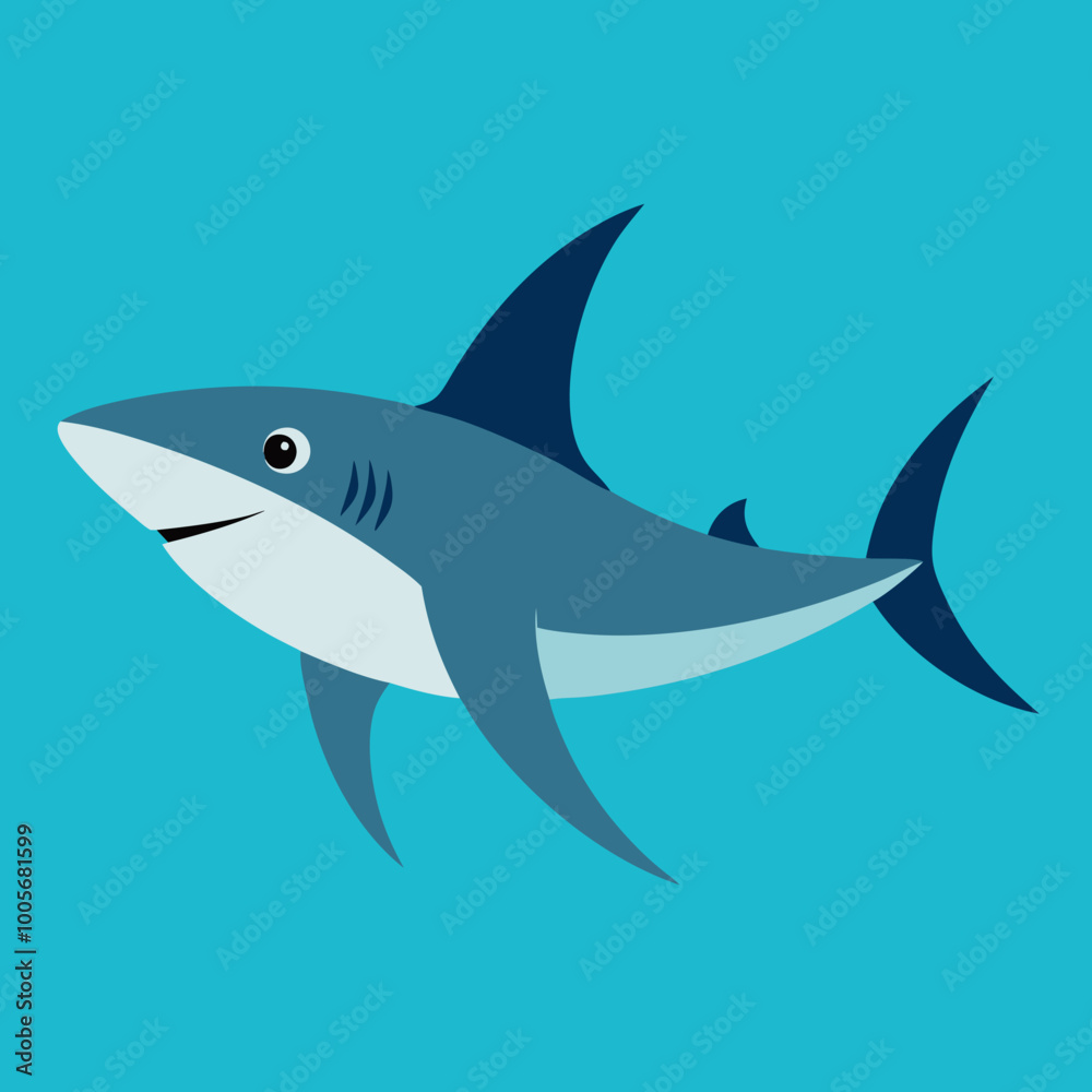 Dynamic Shark Gliding Illustration in a Vibrant Ocean Scene with Marine Life
Dynamic Shark Gliding Illustration in a Vibrant Ocean Scene with Marine Life