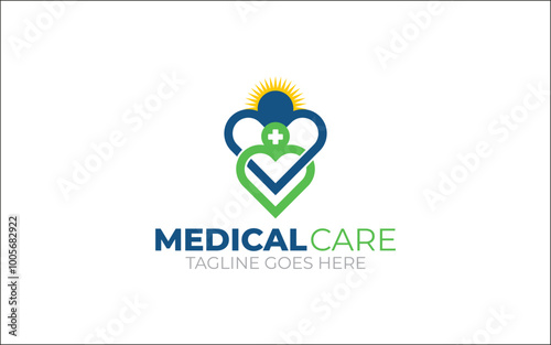 Illustration graphic vector of health and medical care logo design template