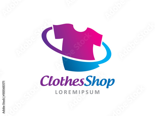 Clothes logo symbol or icon template