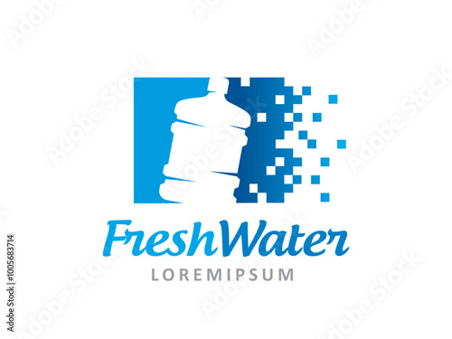 Fresh Water logo symbol or icon template