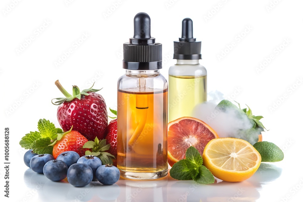 Vape Juice Isolated on white Background Vape Juice Isolated on white Background