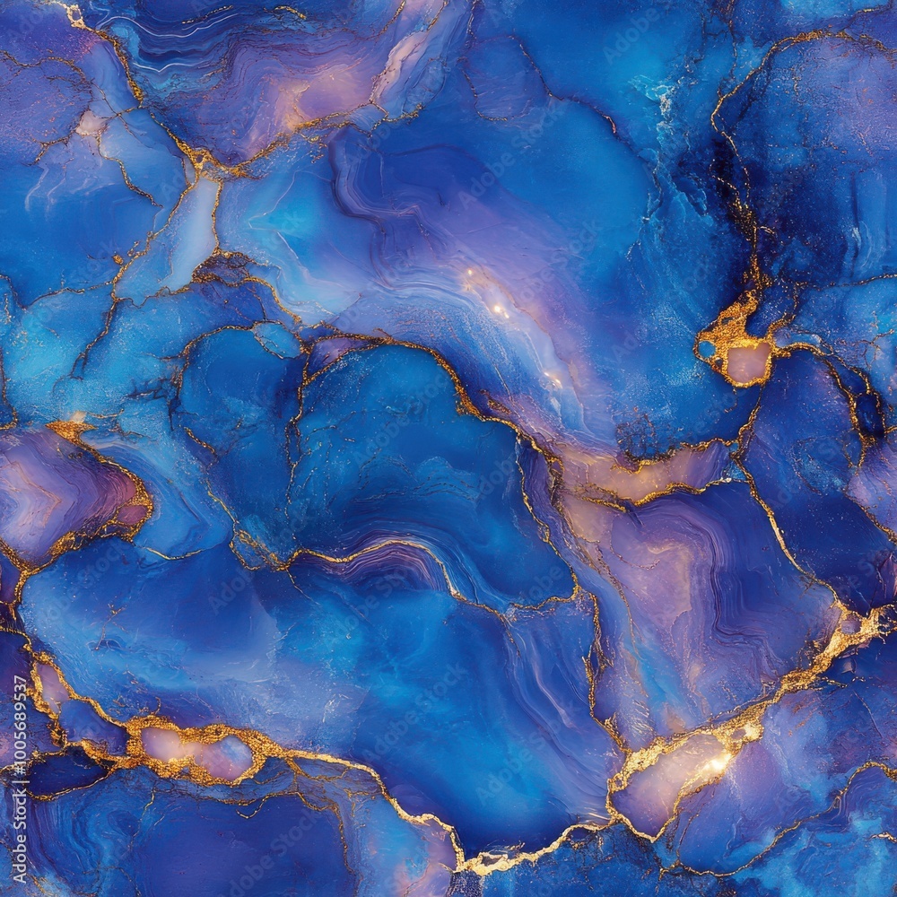 A stunning abstract background featuring vibrant blue and purple swirls with golden veins, perfect for creative projects. A stunning abstract background featuring vibrant blue and purple swirls with golden veins, perfect for creative projects.