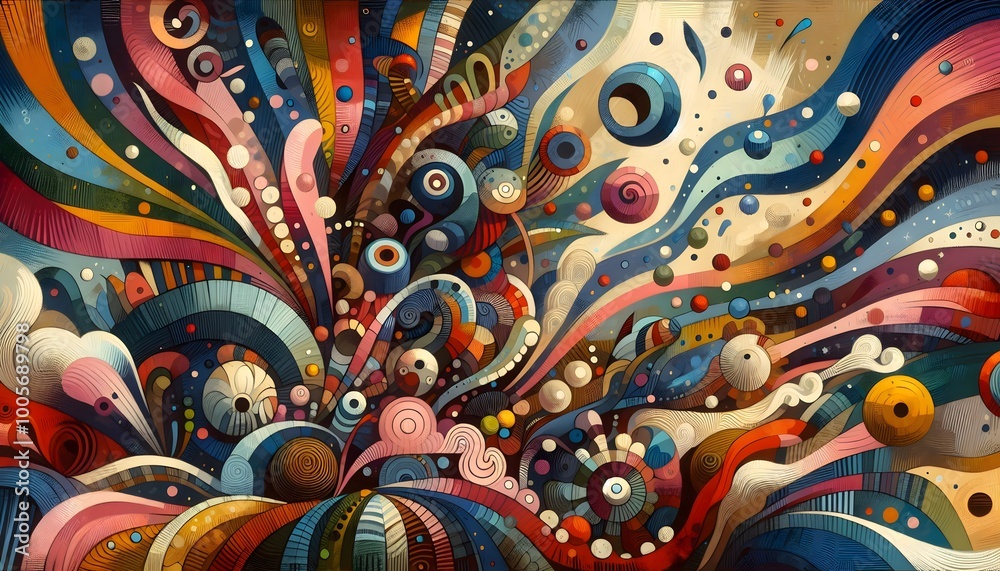Fototapeta premium “Caleidoscopio de Formas y Colores”